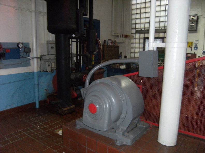 The Stevens Point Brewery's 50 hp motor for the Vilter ammonia pump still in use in 2021.